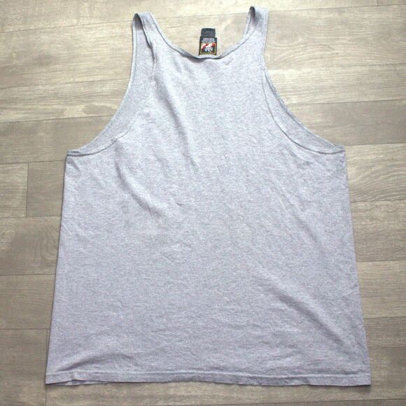 Vintage 90s USA Olympics Mens Size L Blank Tank Top T-Shirt Heather Gray USA - Picture 4 of 4